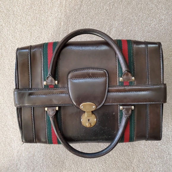 Fair Condition Vintage Gucci Train Case Vanity - Picture 6 of 8